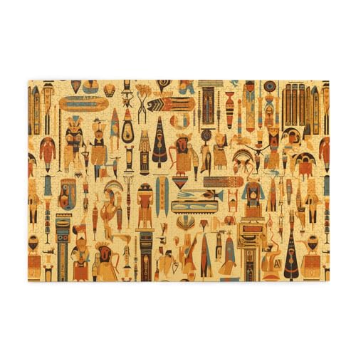 Jigsaw Puzzles1000 Teile Mjhkxlj Ancient Egypt Tribe Series Picture Quality Wooden Puzzle for Adults and Kids, Fun Puzzles, Stress Relieving Puzzles von MJHKXLJ