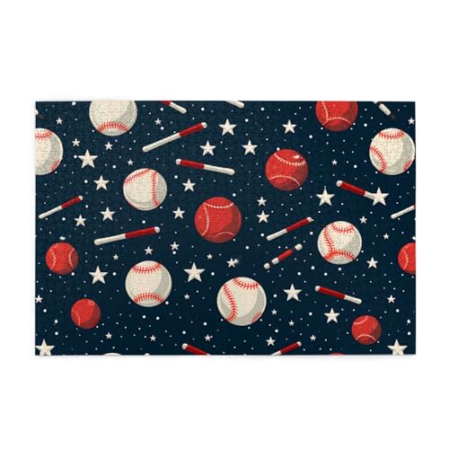 Jigsaw Puzzles1000 Teile Mjhkxlj Baseball Bildqualität Holzpuzzle für Erwachsene und Kinder, lustige Puzzles, Stressabbau Puzzles Jigsaw Puzzles1000 Teile Mjhkxlj Baseball Bildqualität Holzpuzzle für Erwachsene und Kinder, lustige Puzzles, Stressabbau Puzzles von MJHKXLJ