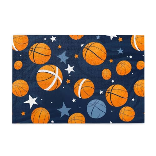 Jigsaw Puzzles1000 Teile Mjhkxlj Basketball Sport Bildqualität Holzpuzzle für Erwachsene und Kinder, lustige Puzzles, Stressabbau Puzzles von MJHKXLJ