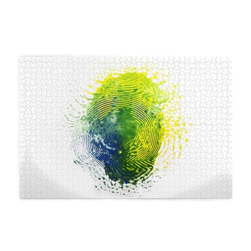 Jigsaw Puzzles1000 Teile Mjhkxlj Brasilianische Fingerabdruck-Bild-Qualität Holzpuzzle für Erwachsene und Kinder, lustige Puzzles, Stressabbau-Puzzles Jigsaw Puzzles1000 Teile Mjhkxlj Brasilianische Fingerabdruck-Bild-Qualität Holzpuzzle für Erwachsene und Kinder, lustige Puzzles, Stressabbau-Puzzles von MJHKXLJ
