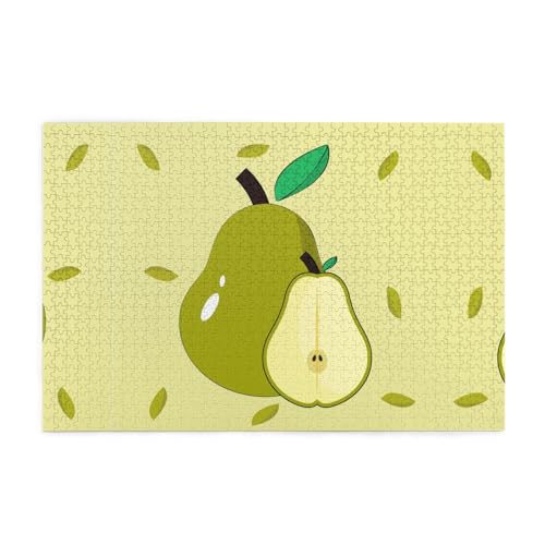 Jigsaw Puzzles1000 Teile Mjhkxlj Cartoon Birne Bildqualität Holzpuzzle für Erwachsene und Kinder, lustige Puzzles, Stressabbau Puzzles Jigsaw Puzzles1000 Teile Mjhkxlj Cartoon Birne Bildqualität Holzpuzzle für Erwachsene und Kinder, lustige Puzzles, Stressabbau Puzzles von MJHKXLJ