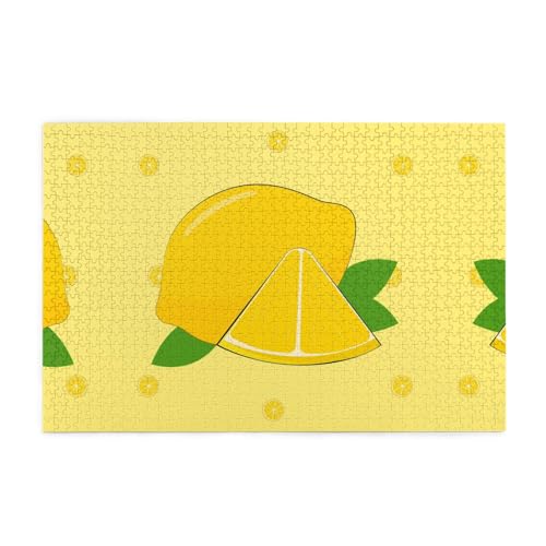 Jigsaw Puzzles1000 Teile Mjhkxlj Cartoon Zitrone Bildqualität Holzpuzzle für Erwachsene und Kinder, lustige Puzzles, Stressabbau Puzzles Jigsaw Puzzles1000 Teile Mjhkxlj Cartoon Zitrone Bildqualität Holzpuzzle für Erwachsene und Kinder, lustige Puzzles, Stressabbau Puzzles von MJHKXLJ