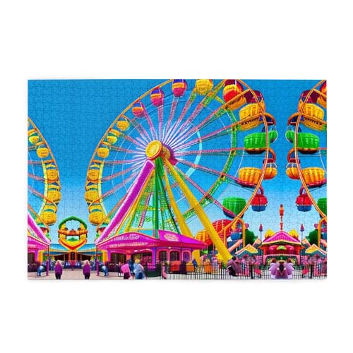 Jigsaw Puzzles1000 Teile Mjhkxlj Corlorful Park Bildqualität Holzpuzzle für Erwachsene und Kinder, lustige Puzzles, Stressabbau-Puzzles Jigsaw Puzzles1000 Teile Mjhkxlj Corlorful Park Bildqualität Holzpuzzle für Erwachsene und Kinder, lustige Puzzles, Stressabbau-Puzzles von MJHKXLJ