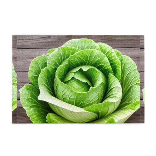 Jigsaw Puzzles1000 Teile Mjhkxlj Fresh Cabbage Picture Quality Wooden Puzzle for Adults and Kids, Fun Puzzles, Stress Relieving Puzzles Jigsaw Puzzles1000 Teile Mjhkxlj Fresh Cabbage Picture Quality Wooden Puzzle for Adults and Kids, Fun Puzzles, Stress Relieving Puzzles von MJHKXLJ
