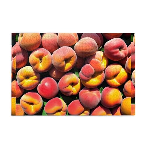 Jigsaw Puzzles1000 Teile Mjhkxlj Fresh Peaches Bildqualität Holzpuzzle für Erwachsene und Kinder, lustige Puzzles, Stressabbau-Puzzles Jigsaw Puzzles1000 Teile Mjhkxlj Fresh Peaches Bildqualität Holzpuzzle für Erwachsene und Kinder, lustige Puzzles, Stressabbau-Puzzles von MJHKXLJ