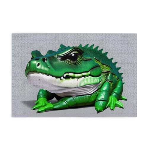 Jigsaw Puzzles1000 Teile Mjhkxlj Gator Lurking Green Picture Quality Wooden Puzzle for Adults and Kids, Fun Puzzles, Stress Relieving Puzzles Jigsaw Puzzles1000 Teile Mjhkxlj Gator Lurking Green Picture Quality Wooden Puzzle for Adults and Kids, Fun Puzzles, Stress Relieving Puzzles von MJHKXLJ