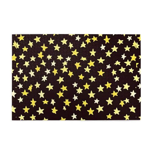 Jigsaw Puzzles1000 Teile Mjhkxlj Gelb und Braun Weihnachtssterne Bildqualität Holzpuzzle für Erwachsene und Kinder, lustige Puzzles, Stressabbau Puzzles Jigsaw Puzzles1000 Teile Mjhkxlj Gelb und Braun Weihnachtssterne Bildqualität Holzpuzzle für Erwachsene und Kinder, lustige Puzzles, Stressabbau Puzzles von MJHKXLJ
