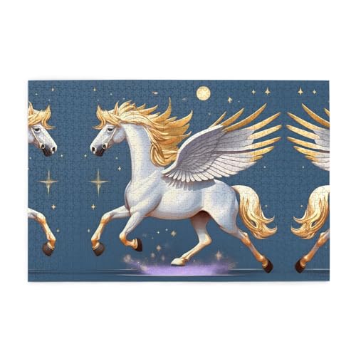 Jigsaw Puzzles1000 Teile Mjhkxlj Golden Pegasus Bildqualität Holzpuzzle für Erwachsene und Kinder, lustige Puzzles, Stressabbau-Puzzles Jigsaw Puzzles1000 Teile Mjhkxlj Golden Pegasus Bildqualität Holzpuzzle für Erwachsene und Kinder, lustige Puzzles, Stressabbau-Puzzles von MJHKXLJ