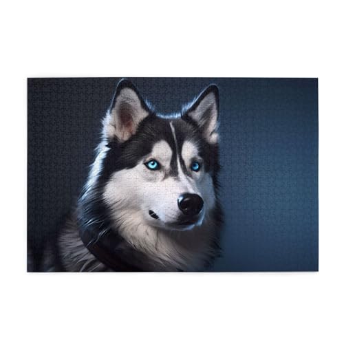 Jigsaw Puzzles1000 Teile Mjhkxlj Husky Dog Picture Quality Wooden Puzzle for Adults and Kids, Fun Puzzles, Stress Relieving Puzzles Jigsaw Puzzles1000 Teile Mjhkxlj Husky Dog Picture Quality Wooden Puzzle for Adults and Kids, Fun Puzzles, Stress Relieving Puzzles von MJHKXLJ
