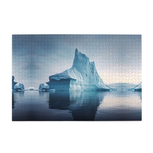 Jigsaw Puzzles1000 Teile Mjhkxlj Icebergs Bildqualität Holzpuzzle für Erwachsene und Kinder, lustige Puzzles, Stressabbau-Puzzles Jigsaw Puzzles1000 Teile Mjhkxlj Icebergs Bildqualität Holzpuzzle für Erwachsene und Kinder, lustige Puzzles, Stressabbau-Puzzles von MJHKXLJ