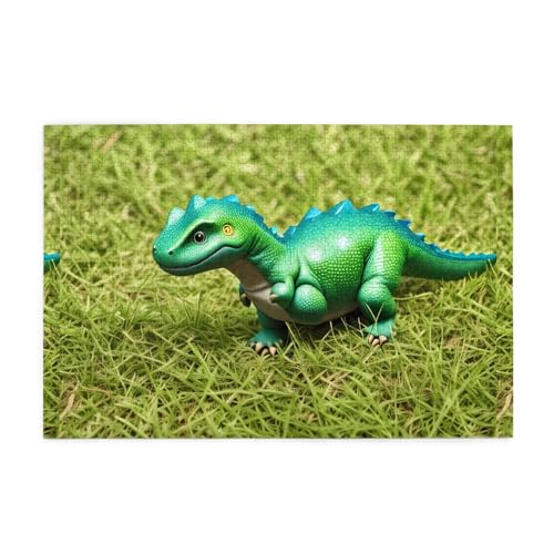 Jigsaw Puzzles1000 Teile Mjhkxlj Kleiner Dinosaurier im grünen Gras Bildqualität Holzpuzzle für Erwachsene und Kinder, lustige Puzzles, Stressabbau Puzzles Jigsaw Puzzles1000 Teile Mjhkxlj Kleiner Dinosaurier im grünen Gras Bildqualität Holzpuzzle für Erwachsene und Kinder, lustige Puzzles, Stressabbau Puzzles von MJHKXLJ