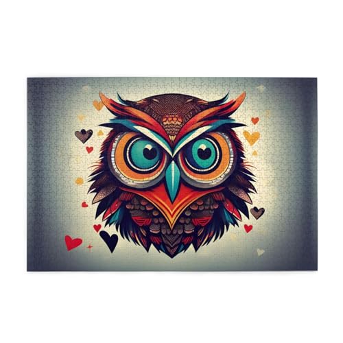 Jigsaw Puzzles1000 Teile Mjhkxlj Love Owl Picture Quality Wooden Puzzle for Adults and Kids, Fun Puzzles, Stress Relieving Puzzles Jigsaw Puzzles1000 Teile Mjhkxlj Love Owl Picture Quality Wooden Puzzle for Adults and Kids, Fun Puzzles, Stress Relieving Puzzles von MJHKXLJ