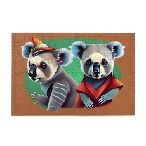 Jigsaw Puzzles1000 Teile Mjhkxlj Lustige Koalas Bildqualität Holzpuzzle für Erwachsene und Kinder, lustige Puzzles, Stressabbau Puzzles Jigsaw Puzzles1000 Teile Mjhkxlj Lustige Koalas Bildqualität Holzpuzzle für Erwachsene und Kinder, lustige Puzzles, Stressabbau Puzzles von MJHKXLJ