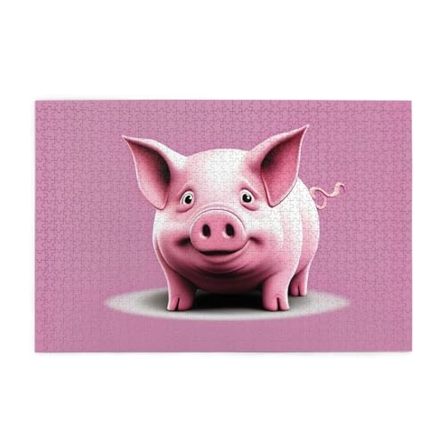Jigsaw Puzzles1000 Teile Mjhkxlj Lustiges Piggy Bildqualität Holzpuzzle für Erwachsene und Kinder, lustige Puzzles, Stressabbau-Puzzles Jigsaw Puzzles1000 Teile Mjhkxlj Lustiges Piggy Bildqualität Holzpuzzle für Erwachsene und Kinder, lustige Puzzles, Stressabbau-Puzzles von MJHKXLJ