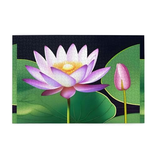 Jigsaw Puzzles1000 Teile Mjhkxlj Magic Lotus Floral Picture Quality Wooden Puzzle for Adults and Kids, Fun Puzzles, Stress Relieving Puzzles Jigsaw Puzzles1000 Teile Mjhkxlj Magic Lotus Floral Picture Quality Wooden Puzzle for Adults and Kids, Fun Puzzles, Stress Relieving Puzzles von MJHKXLJ