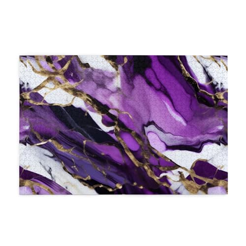 Jigsaw Puzzles1000 Teile Mjhkxlj Marble Purple Picture Quality Wooden Puzzle for Adults and Kids, Fun Puzzles, Stress Relieving Puzzles Jigsaw Puzzles1000 Teile Mjhkxlj Marble Purple Picture Quality Wooden Puzzle for Adults and Kids, Fun Puzzles, Stress Relieving Puzzles von MJHKXLJ