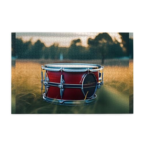 Jigsaw Puzzles1000 Teile Mjhkxlj Musik Trommel im Feld Bildqualität Holzpuzzle für Erwachsene und Kinder, lustige Puzzles, Stressabbau Puzzles Jigsaw Puzzles1000 Teile Mjhkxlj Musik Trommel im Feld Bildqualität Holzpuzzle für Erwachsene und Kinder, lustige Puzzles, Stressabbau Puzzles von MJHKXLJ
