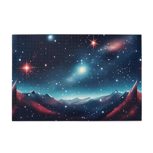 Jigsaw Puzzles1000 Teile Mjhkxlj Sternenhimmel Universum Weltraum Bildqualität Holzpuzzle für Erwachsene und Kinder, lustige Puzzles, Stressabbau Puzzles Jigsaw Puzzles1000 Teile Mjhkxlj Sternenhimmel Universum Weltraum Bildqualität Holzpuzzle für Erwachsene und Kinder, lustige Puzzles, Stressabbau Puzzles von MJHKXLJ