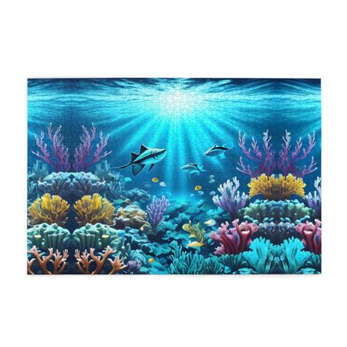 Jigsaw Puzzles1000 Teile Mjhkxlj Submarine Coral Rays Bildqualität Holzpuzzle für Erwachsene und Kinder, lustige Puzzles, Stressabbau Puzzles Jigsaw Puzzles1000 Teile Mjhkxlj Submarine Coral Rays Bildqualität Holzpuzzle für Erwachsene und Kinder, lustige Puzzles, Stressabbau Puzzles von MJHKXLJ