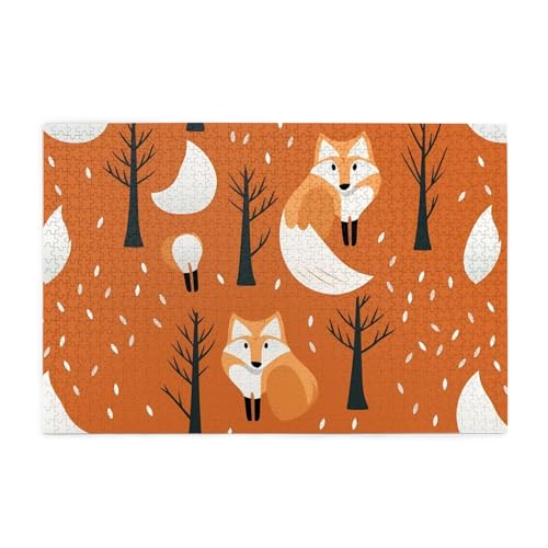 Jigsaw Puzzles1000 Teile Mjhkxlj Tier Fuchs Bildqualität Holzpuzzle für Erwachsene und Kinder, lustige Puzzles, Stressabbau Puzzles Jigsaw Puzzles1000 Teile Mjhkxlj Tier Fuchs Bildqualität Holzpuzzle für Erwachsene und Kinder, lustige Puzzles, Stressabbau Puzzles von MJHKXLJ