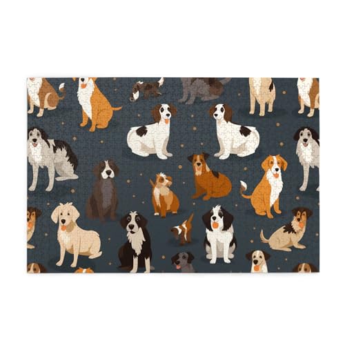 Jigsaw Puzzles1000 Teile Mjhkxlj Tier Hund Bildqualität Holzpuzzle für Erwachsene und Kinder, lustige Puzzles, Stressabbau Puzzles Jigsaw Puzzles1000 Teile Mjhkxlj Tier Hund Bildqualität Holzpuzzle für Erwachsene und Kinder, lustige Puzzles, Stressabbau Puzzles von MJHKXLJ