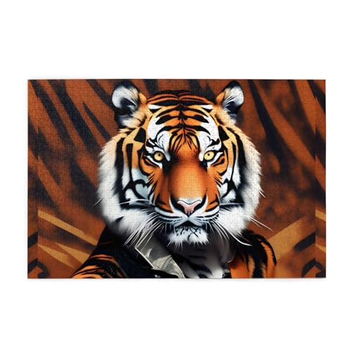 Jigsaw Puzzles1000 Teile Mjhkxlj Tiger Picture Quality Wooden Puzzle for Adults and Kids, Fun Puzzles, Stress Relieving Puzzles Jigsaw Puzzles1000 Teile Mjhkxlj Tiger Picture Quality Wooden Puzzle for Adults and Kids, Fun Puzzles, Stress Relieving Puzzles von MJHKXLJ