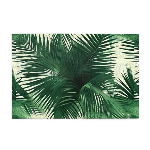 Jigsaw Puzzles1000 Teile Mjhkxlj Tropische Palme Bildqualität Holzpuzzle für Erwachsene und Kinder, lustige Puzzles, Stressabbau-Puzzles Jigsaw Puzzles1000 Teile Mjhkxlj Tropische Palme Bildqualität Holzpuzzle für Erwachsene und Kinder, lustige Puzzles, Stressabbau-Puzzles von MJHKXLJ