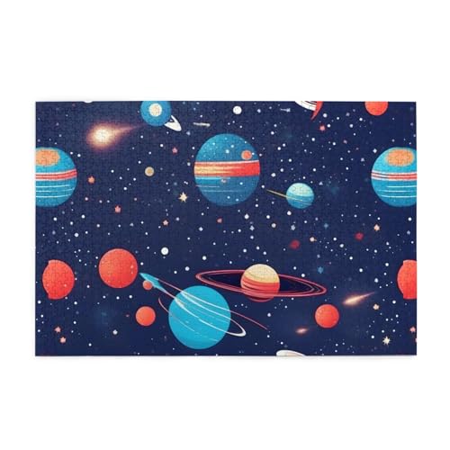 Jigsaw Puzzles1000 Teile Mjhkxlj Universum Galaxie Weltraum Bildqualität Holzpuzzle für Erwachsene und Kinder, lustige Puzzles, Stressabbau Puzzles Jigsaw Puzzles1000 Teile Mjhkxlj Universum Galaxie Weltraum Bildqualität Holzpuzzle für Erwachsene und Kinder, lustige Puzzles, Stressabbau Puzzles von MJHKXLJ