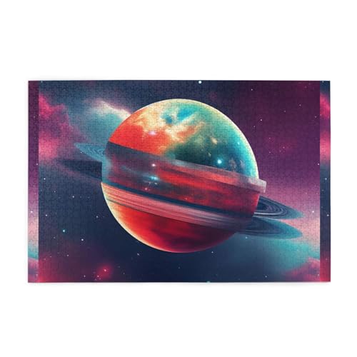 Jigsaw Puzzles1000 Teile Mjhkxlj Universum Planet Bildqualität Holzpuzzle für Erwachsene und Kinder, lustige Puzzles, Stressabbau Puzzles Jigsaw Puzzles1000 Teile Mjhkxlj Universum Planet Bildqualität Holzpuzzle für Erwachsene und Kinder, lustige Puzzles, Stressabbau Puzzles von MJHKXLJ