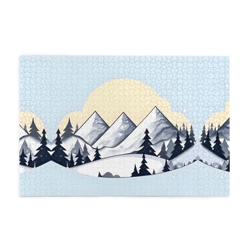 Jigsaw Puzzles1000 Teile Mjhkxlj White Snowy Mountains Picture Quality Wooden Puzzle for Adults and Kids, Fun Puzzles, Stress Relieving Puzzles Jigsaw Puzzles1000 Teile Mjhkxlj White Snowy Mountains Picture Quality Wooden Puzzle for Adults and Kids, Fun Puzzles, Stress Relieving Puzzles von MJHKXLJ