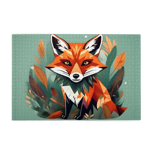 Jigsaw Puzzles1000 Teile Mjhkxlj Wilderness Fox Art Picture Quality Wooden Puzzle for Adults and Kids, Fun Puzzles, Stress Relieving Puzzles Jigsaw Puzzles1000 Teile Mjhkxlj Wilderness Fox Art Picture Quality Wooden Puzzle for Adults and Kids, Fun Puzzles, Stress Relieving Puzzles von MJHKXLJ