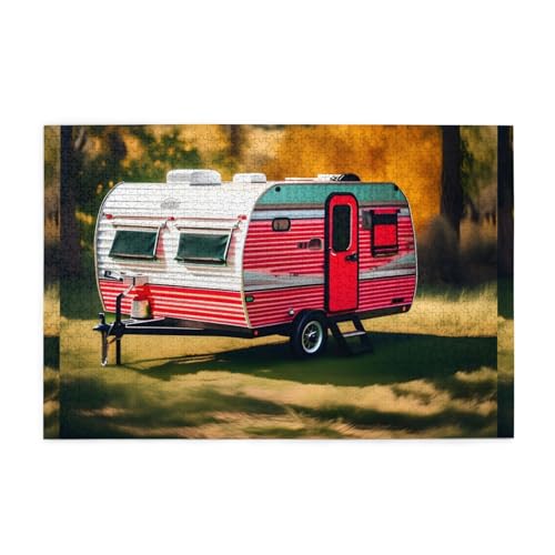Jigsaw Puzzles1000 Teile Mjhkxlj You Make Me Happy Camper Trailer Bildqualität Holzpuzzle für Erwachsene und Kinder, lustige Puzzles, Stressabbau Puzzles Jigsaw Puzzles1000 Teile Mjhkxlj You Make Me Happy Camper Trailer Bildqualität Holzpuzzle für Erwachsene und Kinder, lustige Puzzles, Stressabbau Puzzles von MJHKXLJ