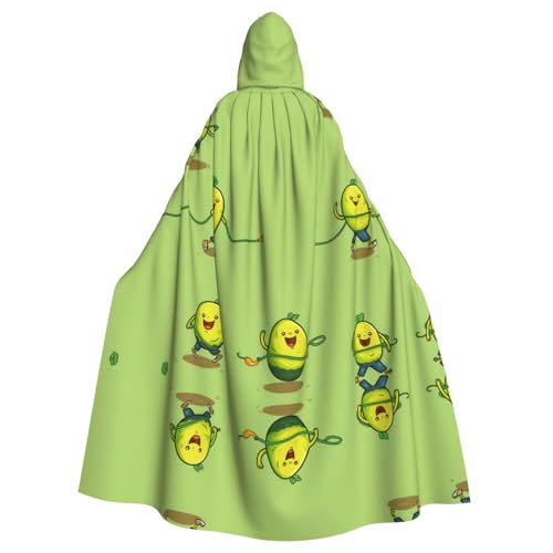 MJHKXLJ Avocado Seilspringen mit Kapuze für Halloween, Rollenspiele und Kostümpartys von MJHKXLJ