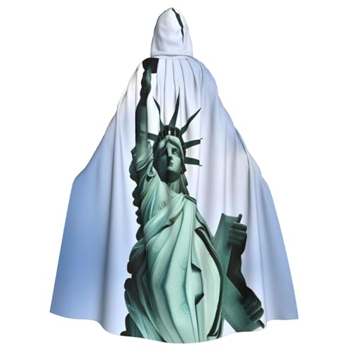 MJHKXLJ Freiheitsstatue in NYC Prints Kapuzenumhang für Halloween, Rollenspiele und Kostümpartys MJHKXLJ Freiheitsstatue in NYC Prints Kapuzenumhang für Halloween, Rollenspiele und Kostümpartys von MJHKXLJ