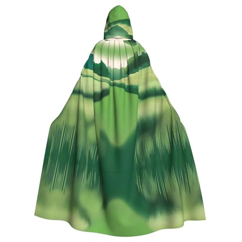 MJHKXLJ GrasslandCY Kapuzenumhang mit grünem Aufdruck für Halloween, Rollenspiele und Kostümpartys MJHKXLJ GrasslandCY Kapuzenumhang mit grünem Aufdruck für Halloween, Rollenspiele und Kostümpartys von MJHKXLJ