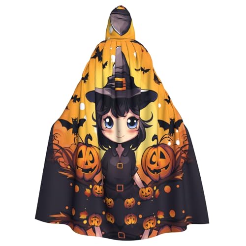 MJHKXLJ Halloween-Hexen-Umhang mit Kapuze für Halloween, Rollenspiele und Kostümpartys von MJHKXLJ