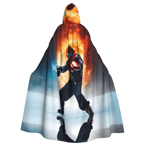 MJHKXLJ Ice and Fire Boxing_ Kapuzenumhang für Halloween, Rollenspiele und Kostümpartys MJHKXLJ Ice and Fire Boxing_ Kapuzenumhang für Halloween, Rollenspiele und Kostümpartys von MJHKXLJ
