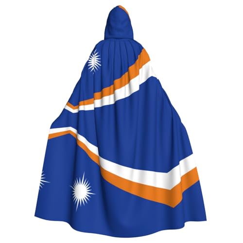 MJHKXLJ Kapuzenumhang mit Flagge der Marshallinseln für Halloween, Rollenspiele und Kostümpartys von MJHKXLJ