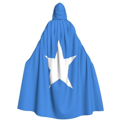MJHKXLJ Kapuzenumhang mit Somali-Flagge, für Halloween, Rollenspiele und Kostümpartys von MJHKXLJ
