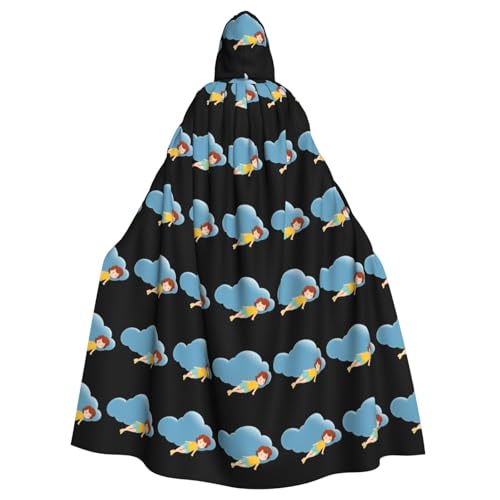 MJHKXLJ Little Girl lying on the clouds Prints Hooded Cloak for Halloween, Role-Playing, and Costume Parties MJHKXLJ Little Girl lying on the clouds Prints Hooded Cloak for Halloween, Role-Playing, and Costume Parties von MJHKXLJ