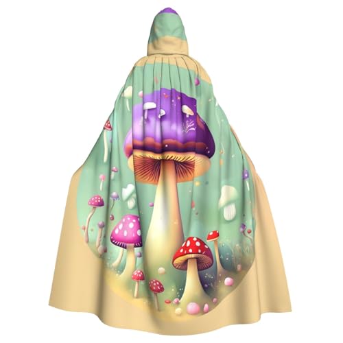 MJHKXLJ Purple Dream Pilz-Aufdruck, Kapuzenumhang für Halloween, Rollenspiele und Kostümpartys MJHKXLJ Purple Dream Pilz-Aufdruck, Kapuzenumhang für Halloween, Rollenspiele und Kostümpartys von MJHKXLJ
