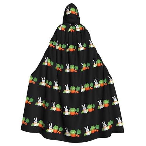 MJHKXLJ Umhang mit Kapuze für Halloween, Rollenspiele und Kostümpartys mit kleinem Kaninchen, Gemüsegarten-Druck MJHKXLJ Umhang mit Kapuze für Halloween, Rollenspiele und Kostümpartys mit kleinem Kaninchen, Gemüsegarten-Druck von MJHKXLJ