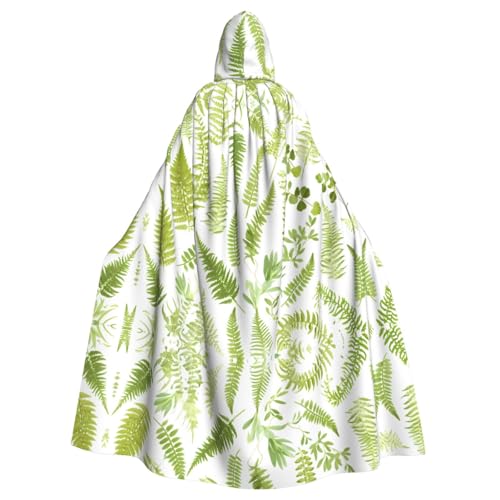 MJHKXLJ Umhang mit natürlicher Pflanzen-Silhouette, Farnblatt-Druck, Kapuzenumhang für Halloween, Rollenspiele und Kostümpartys MJHKXLJ Umhang mit natürlicher Pflanzen-Silhouette, Farnblatt-Druck, Kapuzenumhang für Halloween, Rollenspiele und Kostümpartys von MJHKXLJ