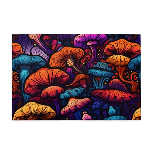 Mjhkxlj Puzzles, abstraktes Pilz, buntes Mandala, Bildqualität, Holzpuzzle für Erwachsene und Kinder, lustige Puzzles, Stressabbau-Puzzles, 1000 Teile Mjhkxlj Puzzles, abstraktes Pilz, buntes Mandala, Bildqualität, Holzpuzzle für Erwachsene und Kinder, lustige Puzzles, Stressabbau-Puzzles, 1000 Teile von MJHKXLJ