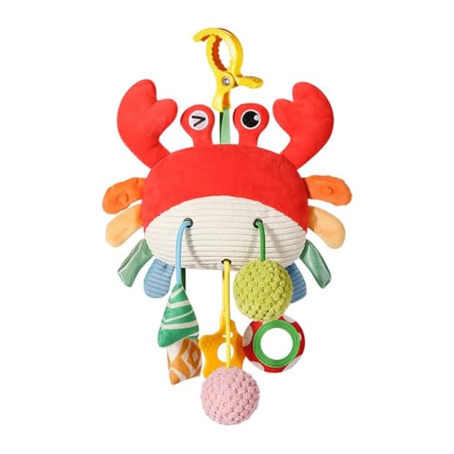 Kinderwagen Spielzeug für Babys 0-6 Monate, Clip On Kinderwagen & Autositz Spielzeug mit Hängender Rassel, Krabbe Zugschnur Sensorisches Spielzeug für Neugeborene, Kinderwagen & Krippe Aktivität Kinderwagen Spielzeug für Babys 0-6 Monate, Clip On Kinderwagen & Autositz Spielzeug mit Hängender Rassel, Krabbe Zugschnur Sensorisches Spielzeug für Neugeborene, Kinderwagen & Krippe Aktivität von MJLOMJ