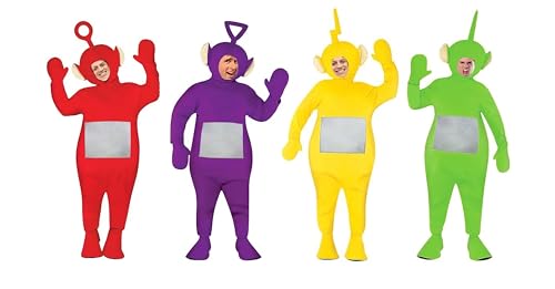 MJPARTY Erwachsenenkostüm 90er Jahre TV Cartoon Deluxe 2000er Jahre Fernsehen Kostüm Outfit (komplettes Set (4-teilig)) von MJPARTY