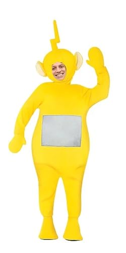 MJPARTY Erwachsenenkostüm 90er Jahre TV Cartoon Deluxe 2000er Jahre Fernsehen Verkleidung Outfit (Gelb) von MJPARTY