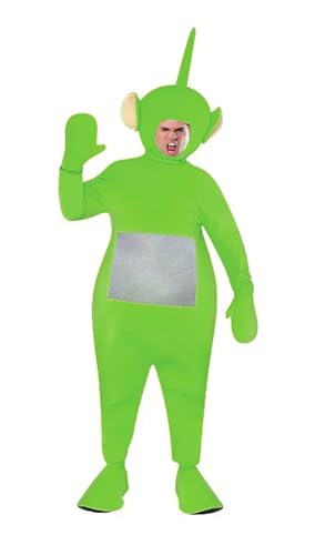 MJPARTY Erwachsenenkostüm 90er Jahre TV Cartoon Deluxe 2000er Jahre Fernsehen Verkleidung Outfit (grün) von MJPARTY