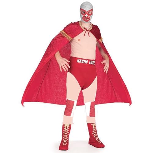 MJPARTY Wrestling-Kostüm für Herren, Nacho-Kendo-Superhelden-Kostüm, Outfit für Erwachsene (Standard) von MJPARTY