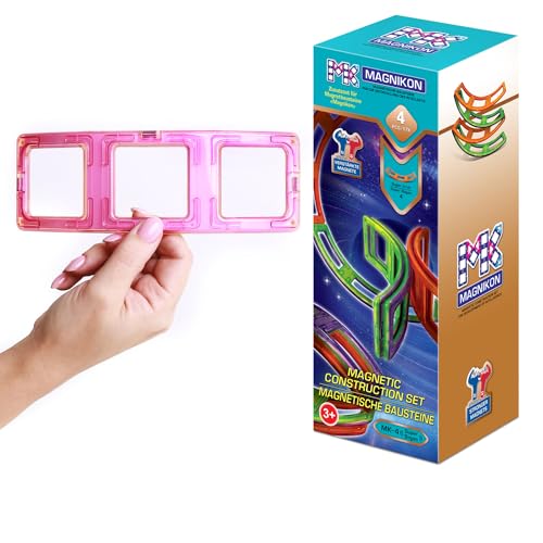 MAGNIKON Magnetische Bausteine Ersatzset - Kinderspielzeug ab 3 Jahre, Magnete Kinder, Geschenk Für Mädchen und Jungen, Magnetbausteine, Kinder Magneten Spielzeug, Magische Magnetspiel (Super Bogen) von MK MAGNIKON